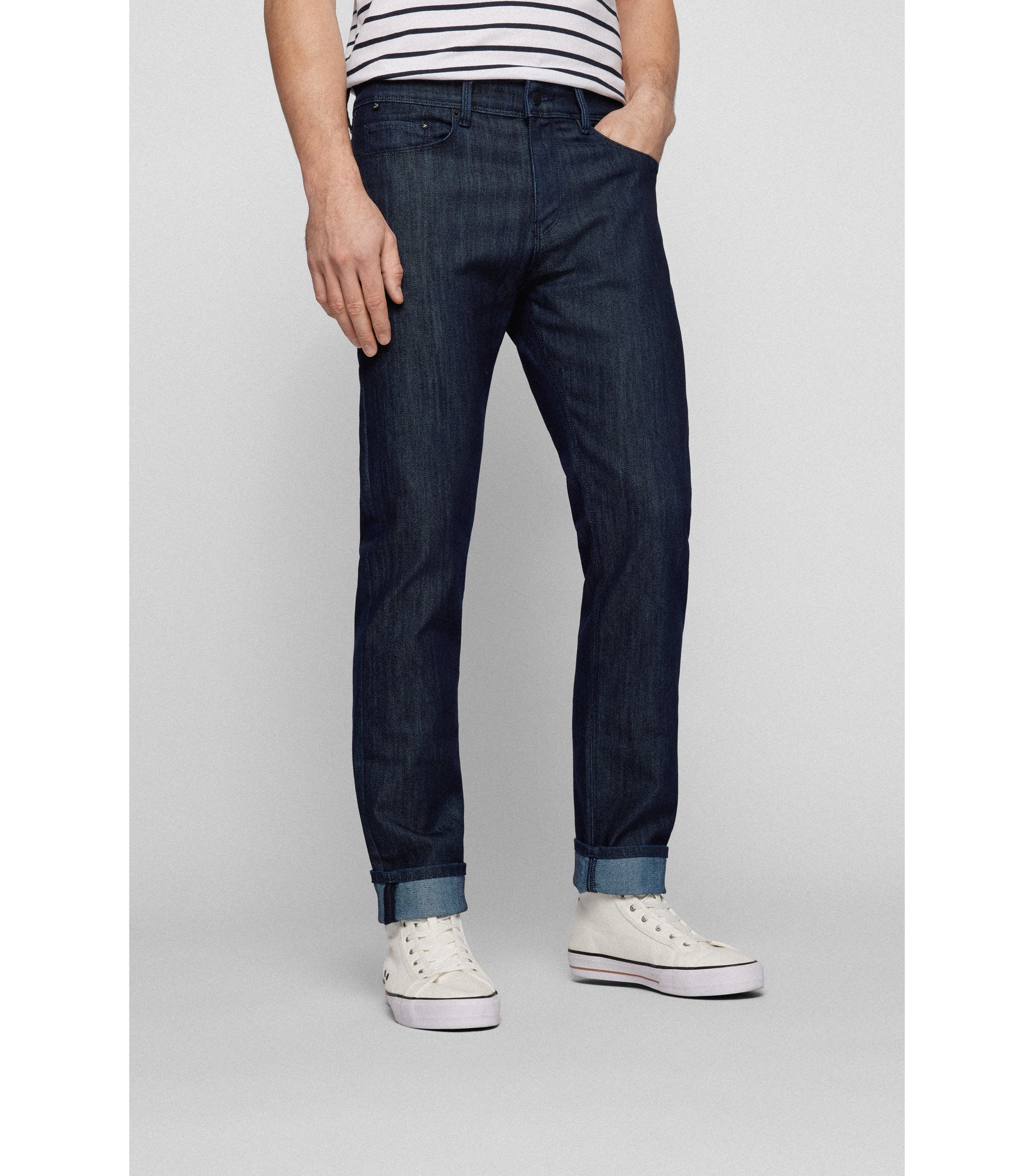 Mens Blue Fashion Stylish Jeans by VON DENIM with Heavy Detailing